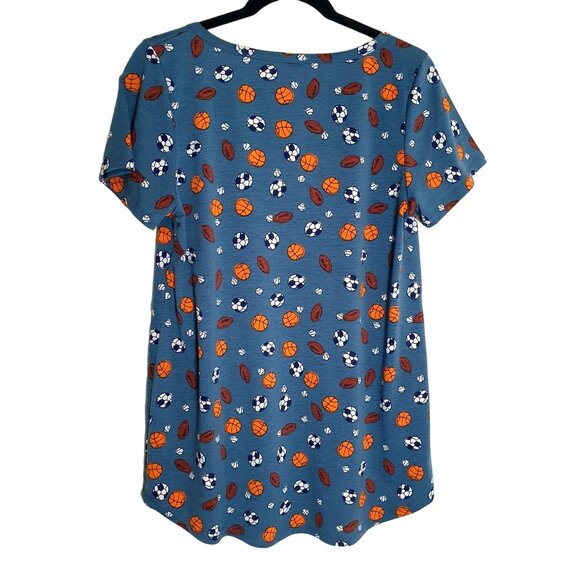 Lularoe Women M Classic T Sports Pattern Basketball Baseball Soccer Comfort - Picture 3 of 7
